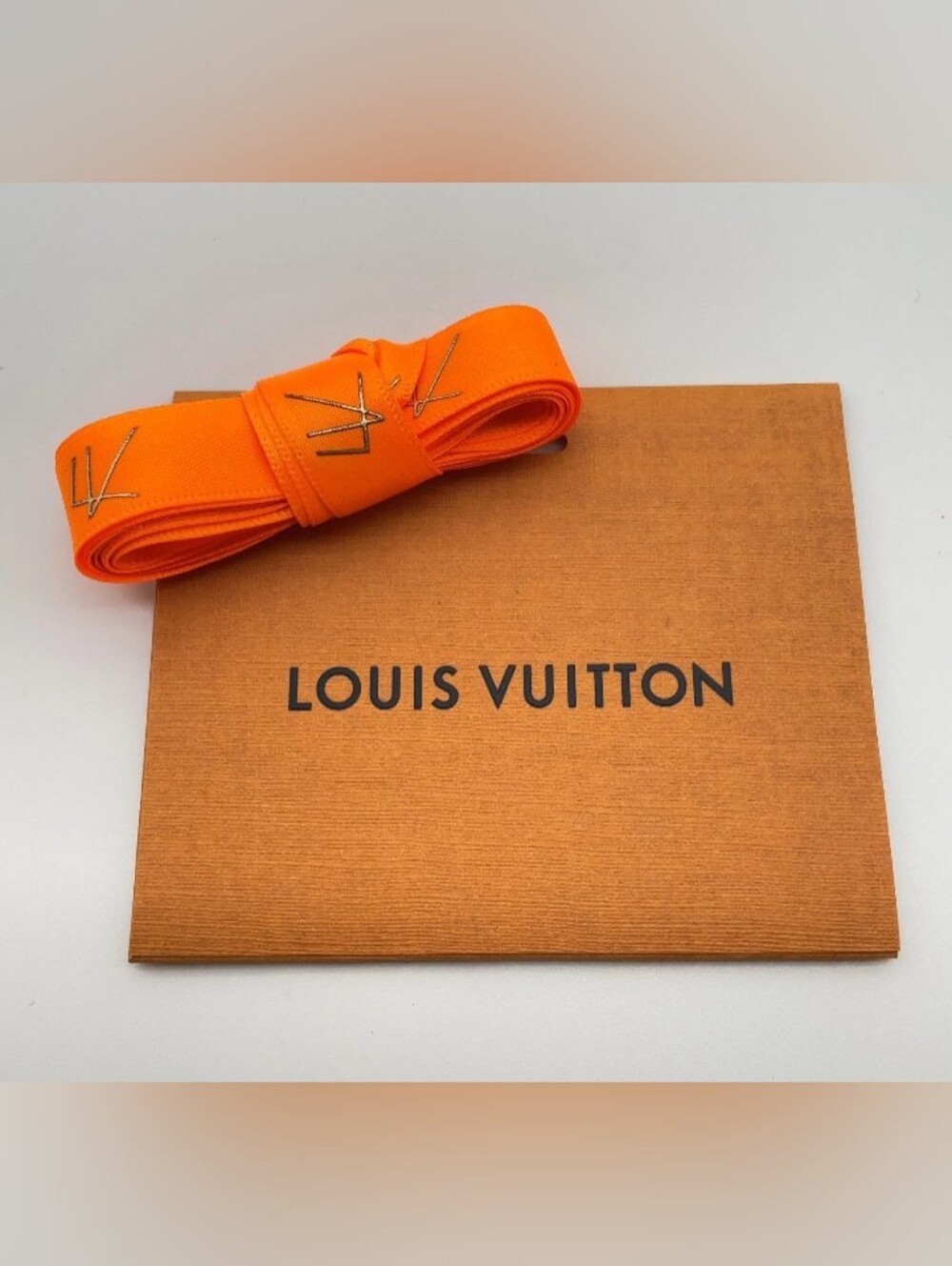 Authentic Louis Vuitton Ceinture Orange Damier Belt W/Box/Ribbon - Picture 12 of 15